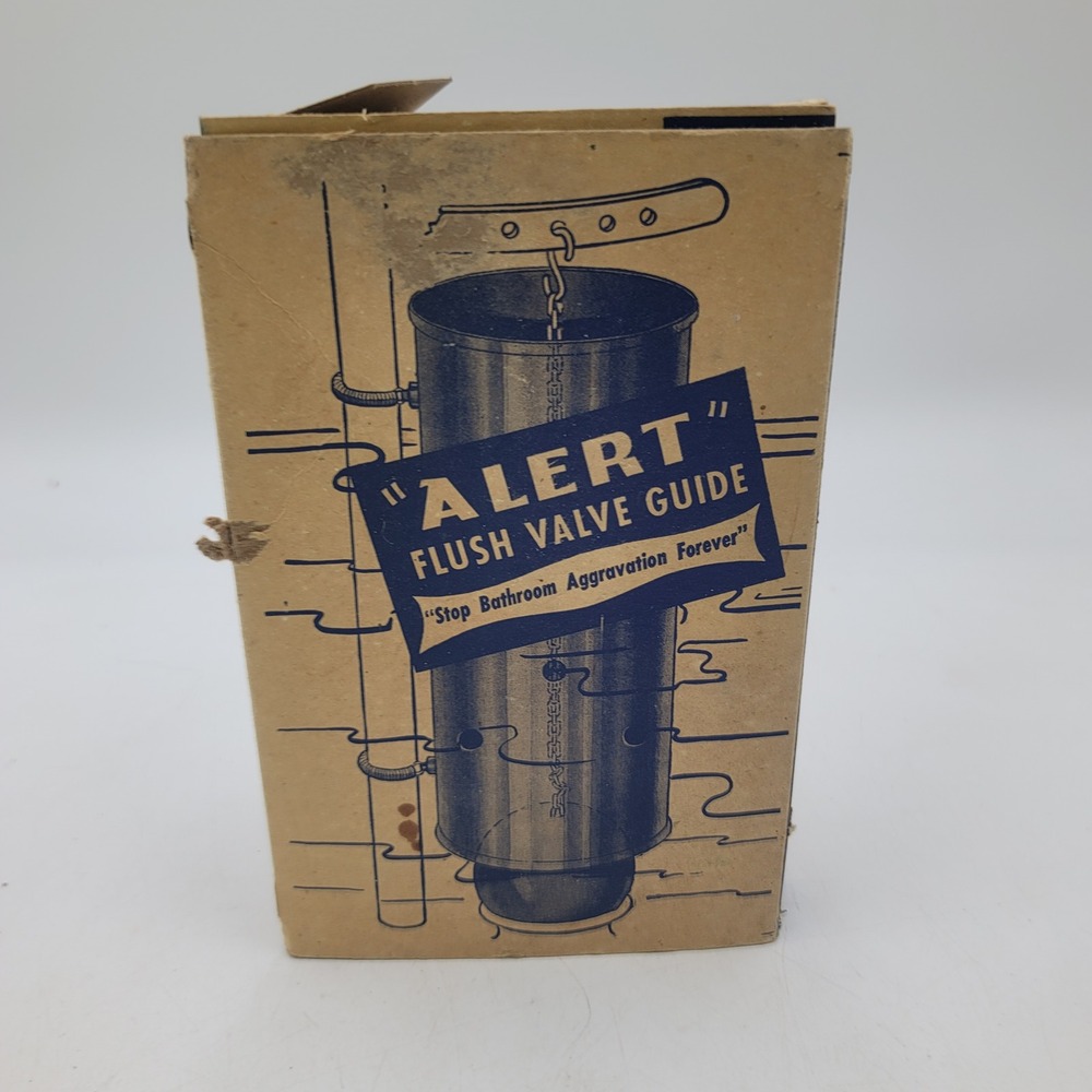 Vintage Alert Flush Valve Guide Brass Toilet Repair Tool Ardmore Products Box